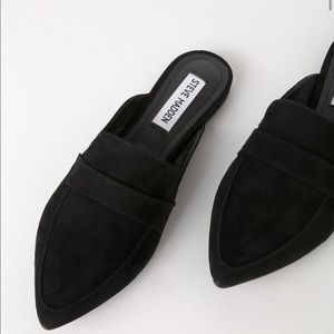 Steve Madden Flavor Black Suede Loafers